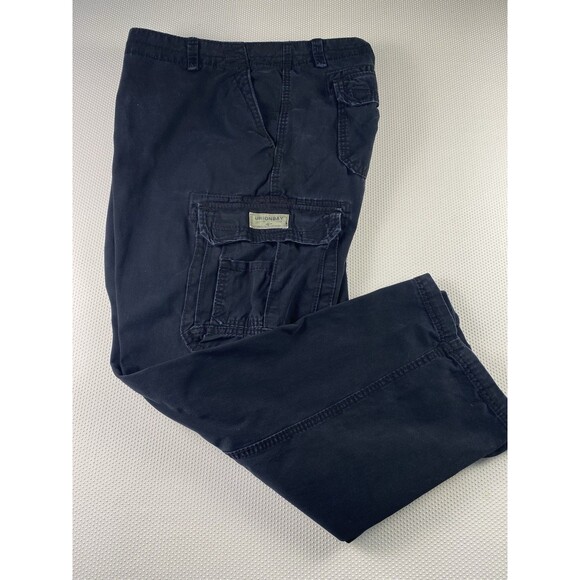Unionbay Men’s Straight Leg Cargo Utility Pants Black 48 X 30 48x30 - Picture 1 of 10